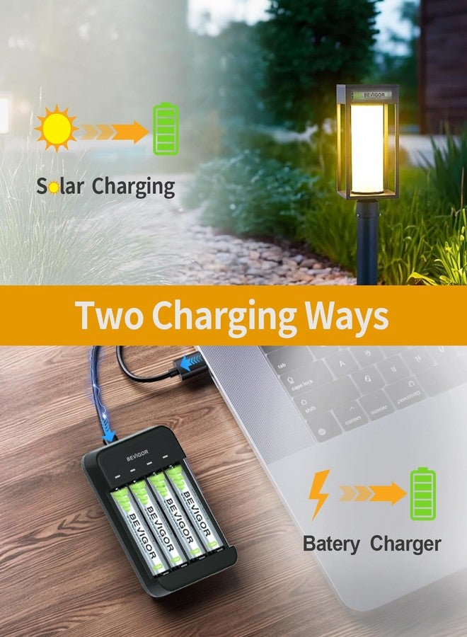 BEVIGOR - AA Rechargeable Batteries for Solar Lights, 12 Pack - Image 5