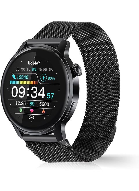 Pebble Cruise Smart Watches for men | women with Infinite Display, Fitness tracker with Bluetooth Calling,Steps tracking,heart rate monitor, AI Voice Assistant,Health monitor Smartwatch-MINT GREEN