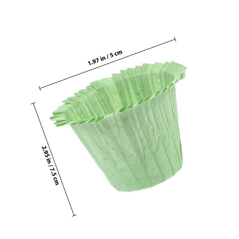 50 Pcs Square Cupcake Wrappers Colored Muffin Liners Food Grade Baking Cups Holiday Party Supplies - Image 3