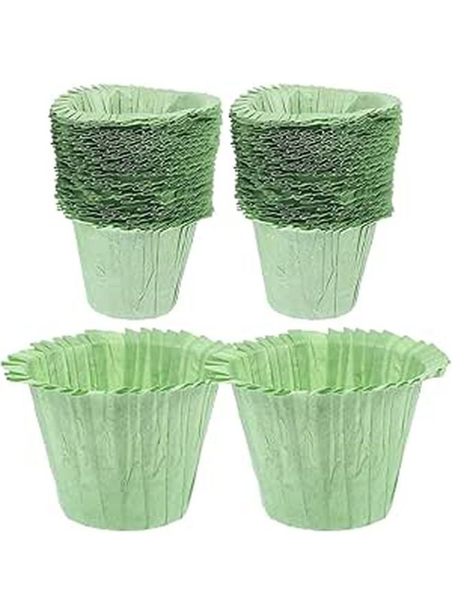 50 Pcs Square Cupcake Wrappers Colored Muffin Liners Food Grade Baking Cups Holiday Party Supplies - Image 1