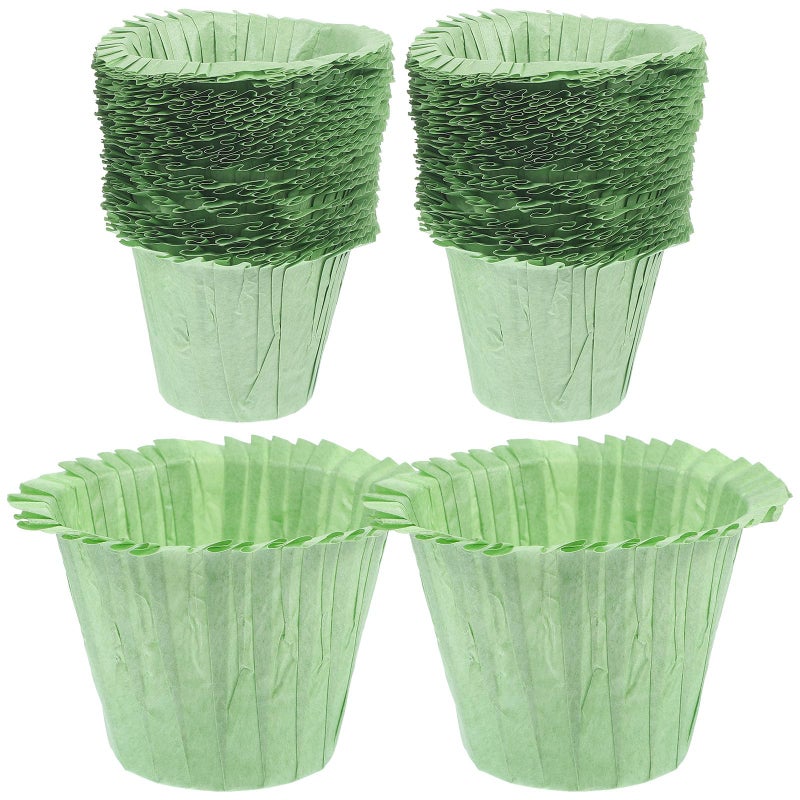 50 Pcs Square Cupcake Wrappers Colored Muffin Liners Food Grade Baking Cups Holiday Party Supplies - Image 2