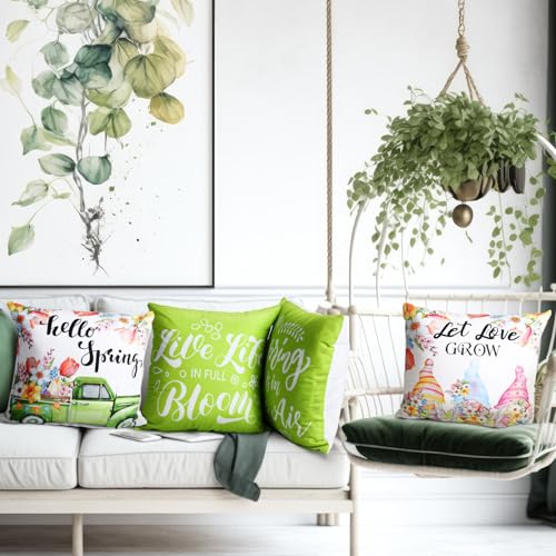 GlikCeil 16 Set Seasonal Pillow Covers 18 x 18 Inch Winter Throw Pillow Covers Winter Gnome Holiday Throw Pillowcase Let It Snow Decorative Cushion Case Sofa for Farmhouse Holiday Home Sofa Decor - Image 3