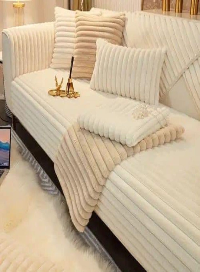 طقم مفارش انتريه فرو بابلز (فرو الارنب) - 10 قطع - اوف وايت - Image 2