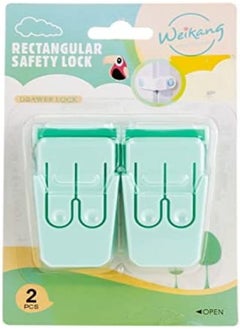 AKDC Akdc 2Pcs Rect Safety Lock Green  - Image 5