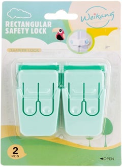 AKDC Akdc 2Pcs Rect Safety Lock Green  - Image 4