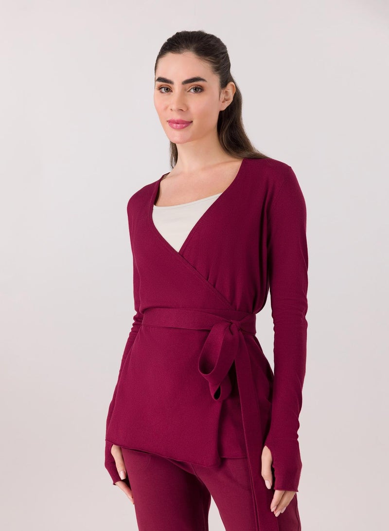 Kayanee Ballerina Wrap Sweater - Image 1