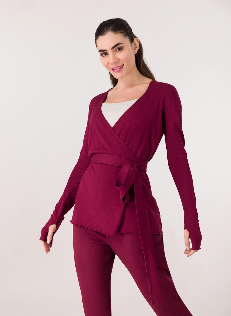 Kayanee Ballerina Wrap Sweater - Image 4
