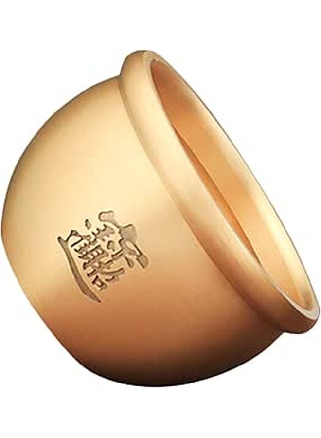 Copper Standing Ashtray Treasure Bowl Indoor Home Decoration Ash Bin - Image 1