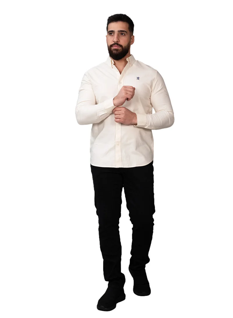 GIORDANO Men's Oxford Long Sleeve Shirt