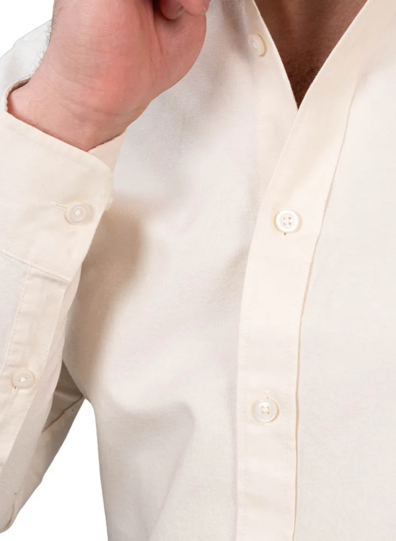 GIORDANO Men's Oxford Long Sleeve Shirt