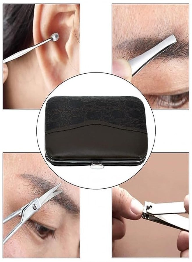 RENARSH ETSAP 7 in 1 Manicure set Professional Black Stainless Steel Nail Clipper Kit Finger Plier Nails art Pedicure Toe Nail Tools Set - Image 3