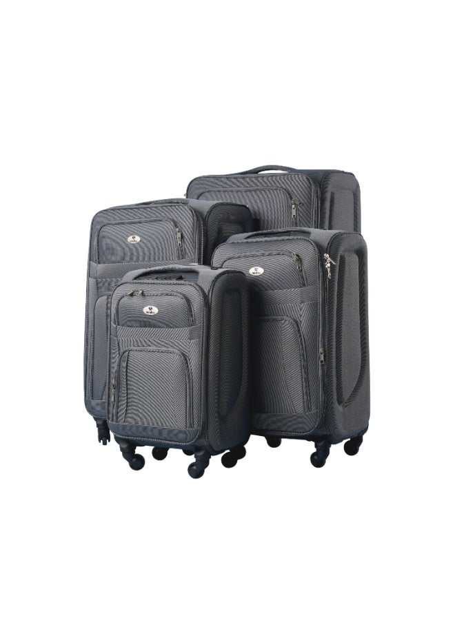 MONSCA Monsca softside Luggage set of4 Ultra Lightweight suitcase for travel,TSA Approved, anti theft zipper  - Image 1