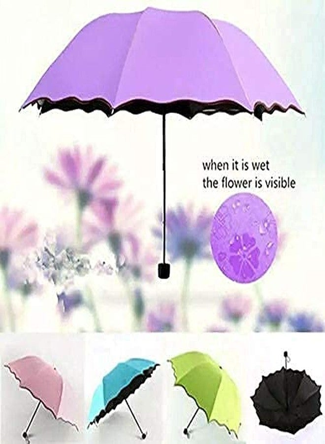 Zanzmer Magic Umbrella Changing Secret 3 Fold Umbrella for Girls, Women, Boys, Men & Children for UV, Sun & Rain (MultiColor) - Image 4