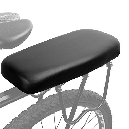 TOPCABIN Bicycle Manned Cushion Mountain Bike Back Shelf Seat Cushion Manned Comfortable Saddle Children Back Seat(Black) - Image 1