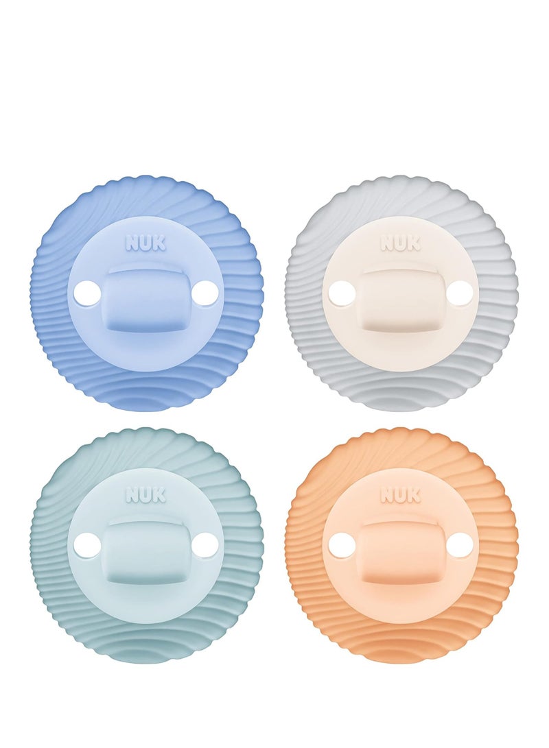 NUK Comfy Duet 100% Silicone Soother 2-in-1 Pacifier and Teether 0-12 Months