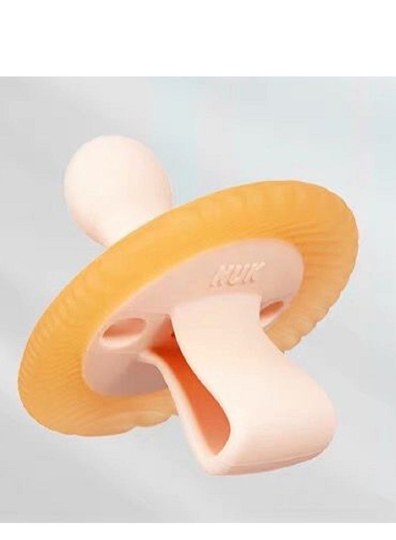 NUK Comfy Duet 100% Silicone Soother 2-in-1 Pacifier and Teether 0-12 Months