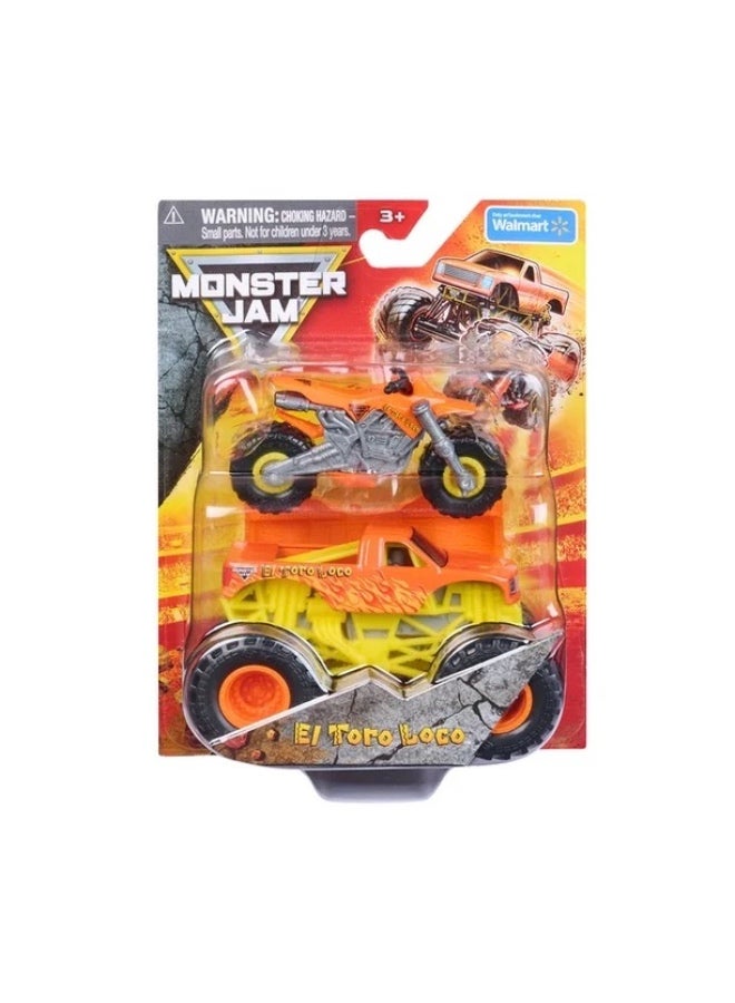 Monster Jam Vehicle Set with Supercross Motorcycle Various Models 1 Piece - Image 1
