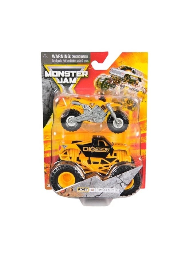 Monster Jam Vehicle Set with Supercross Motorcycle Various Models 1 Piece - Image 2