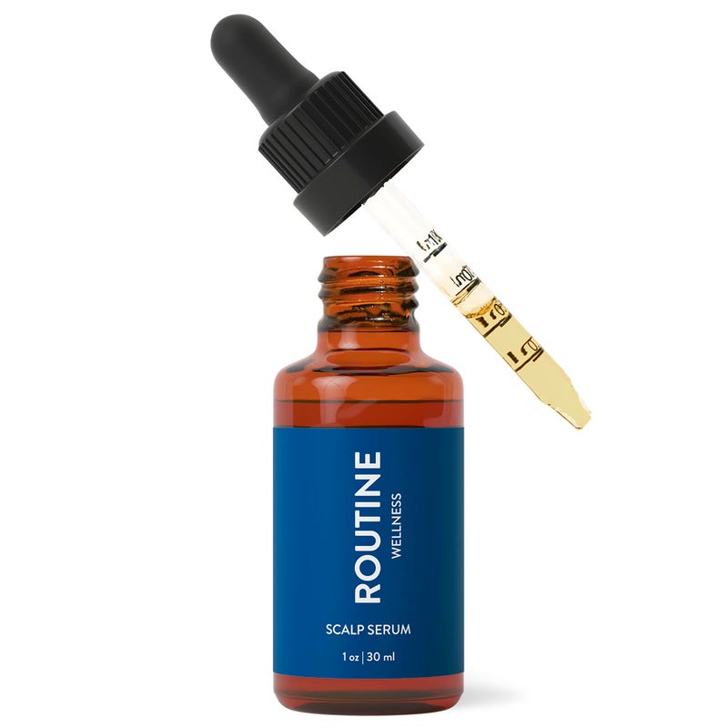 Routine Wellness Scalp Serum for Thinning Hair â€“ Promotes Visibly-Thicker, Fuller-Looking Hair â€“ Lightweight, Science-Backed with Red Clover & Peptides - 30ml - Image 1