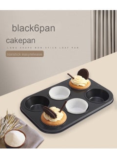 Large Round Muffin Baking Pan - 6-Cup Non-Stick Design - pzsku/ZF1822AE95FBBC9532893Z/45/_/1739982253/7e9cbbab-0bbc-4868-9d30-c271b2ff4bba