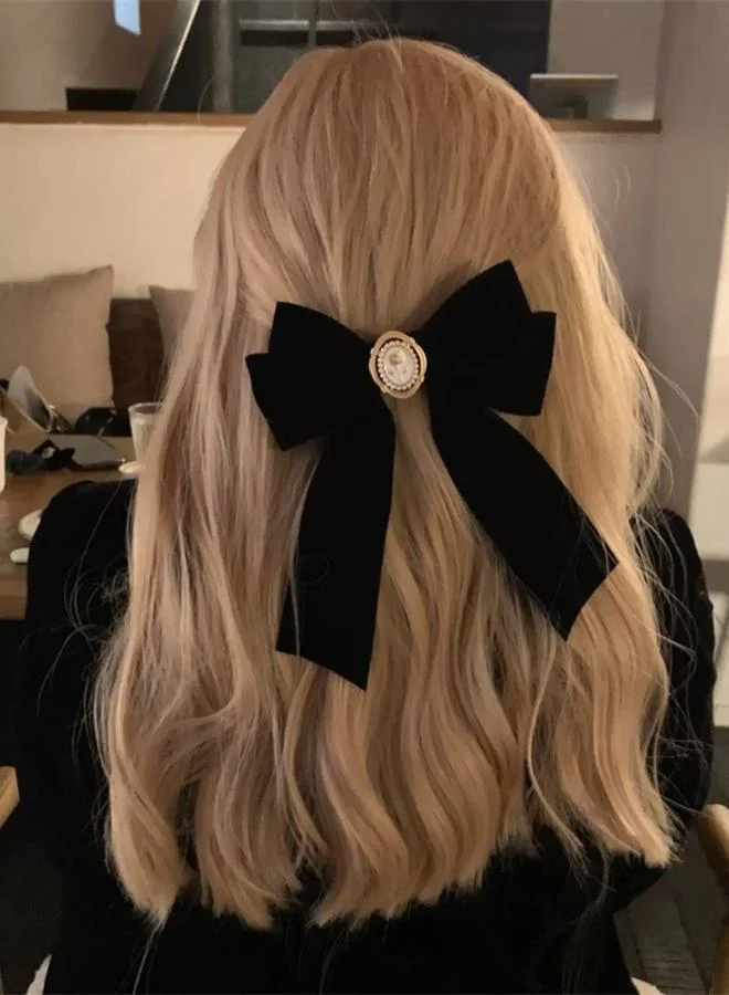 تايك تو Set of 2 - Black Bow Hair Clip