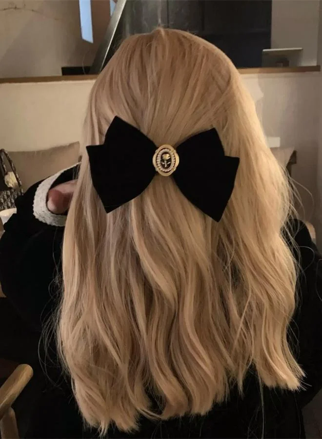 تايك تو Set of 2 - Black Bow Hair Clip