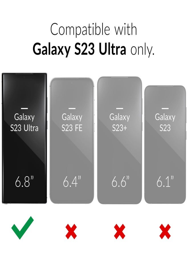 كريف جراب Crave لهاتف سامسونج جالاكسي S23 ألترا، جراب مزدوج الطبقات مقاوم للصدمات لهاتف سامسونج جالاكسي S23 ألترا (6.8 بوصة) - أخضر غابي - Image 2