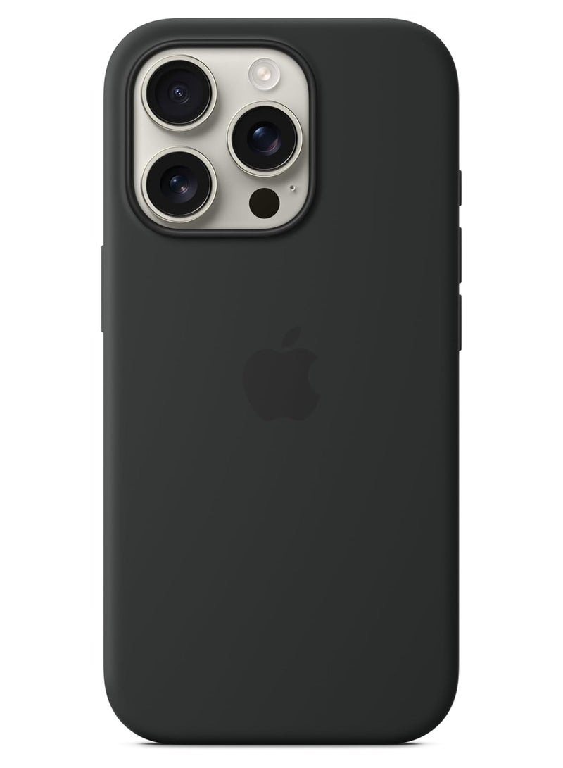 iPhone 16 Pro Max Silicone Case black, , Shockproof Thin Cover, Resists  Scratches,  Phone Case for iPhone 16 Pro Max Silicone Case Black  - Image 3