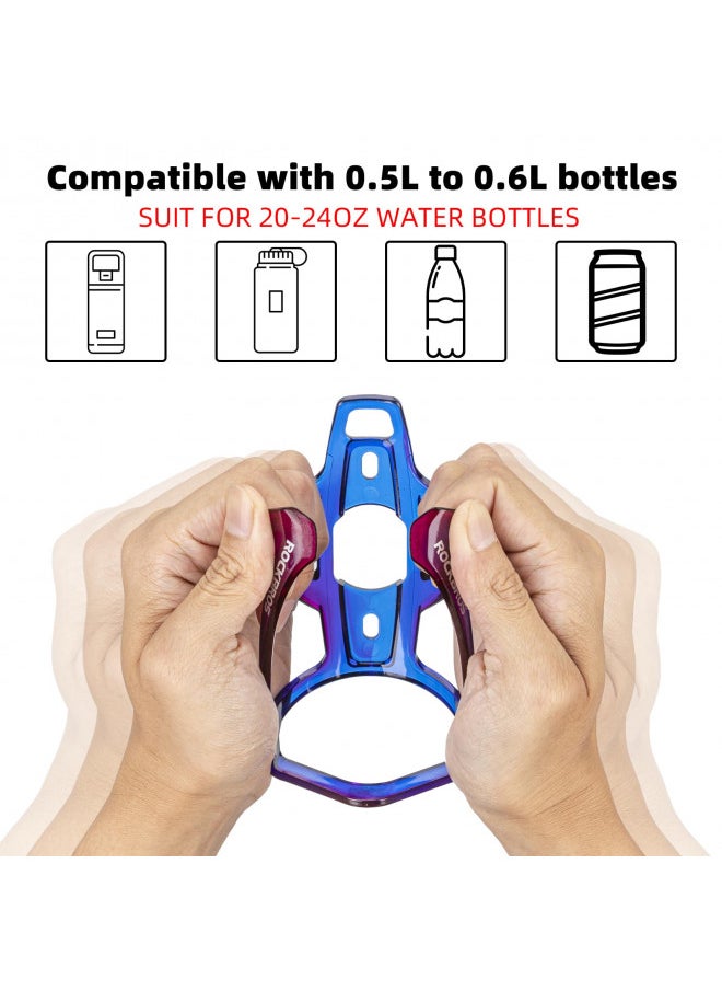 Rockbros ROCKBROS Bike Water Bottle Holder Ultra-Light Durable Bicycle Bottle Cages with Screws Tool, Universal Bike Cup Holder Rack for Road MTB Bikes  - Image 2