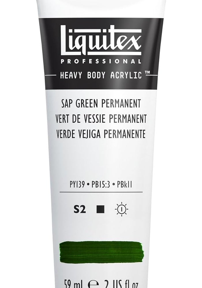 Liquitex Professional Heavy Body Acrylic Paint - Sap Green Permanent, 2 Fl Oz (59 ml) - Image 1
