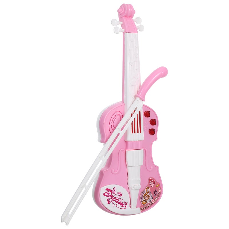 1 Set Violin Toy with Sound: Violin Toy for Kids - Simulation Musical Instrument with Lights & Sounds - Toddler Instrument for Early Music Education - Image 1