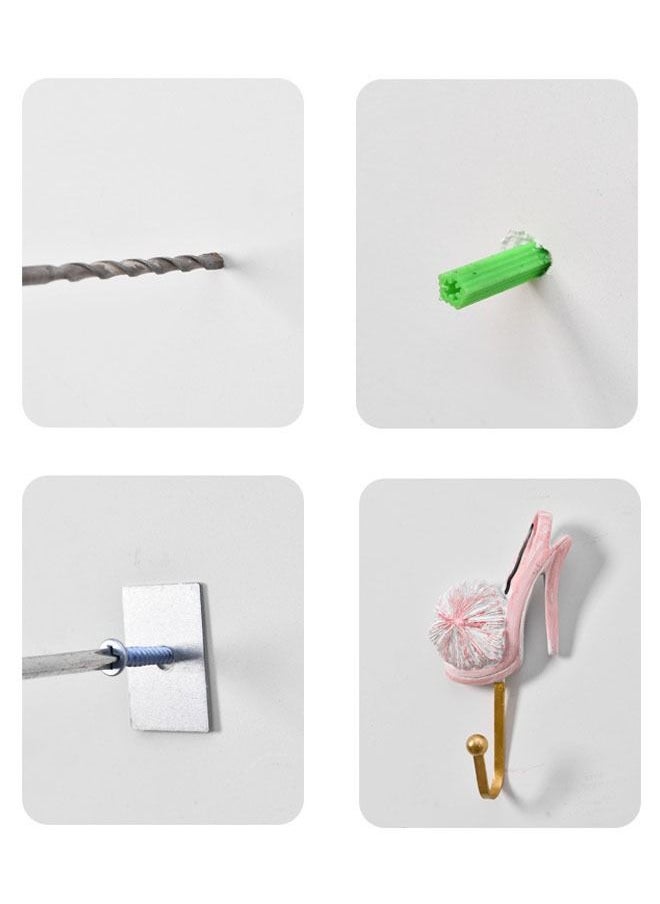 ZCM-HAPPY - 3-piece Set Of Resin Crafts Self-adhesive Hook - Image 1
