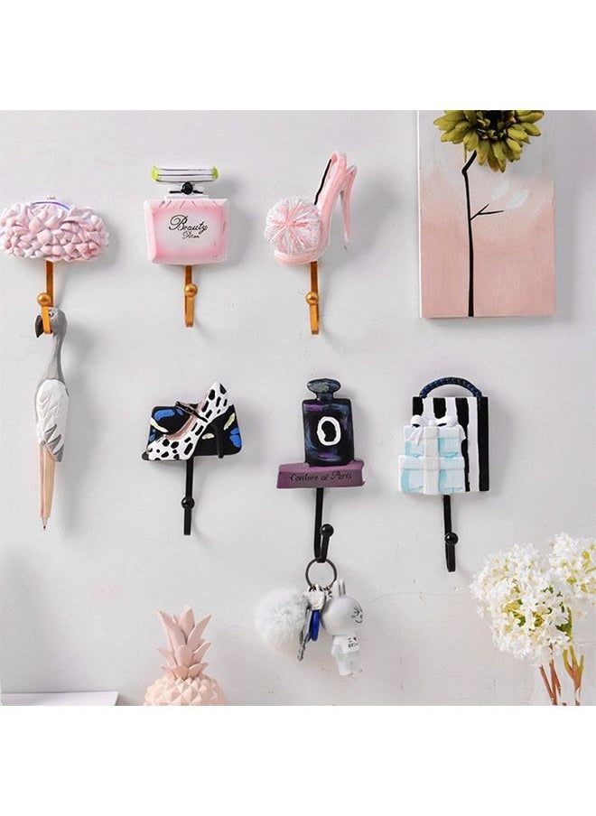 ZCM-HAPPY - 3-piece Set Of Resin Crafts Self-adhesive Hook - Image 1