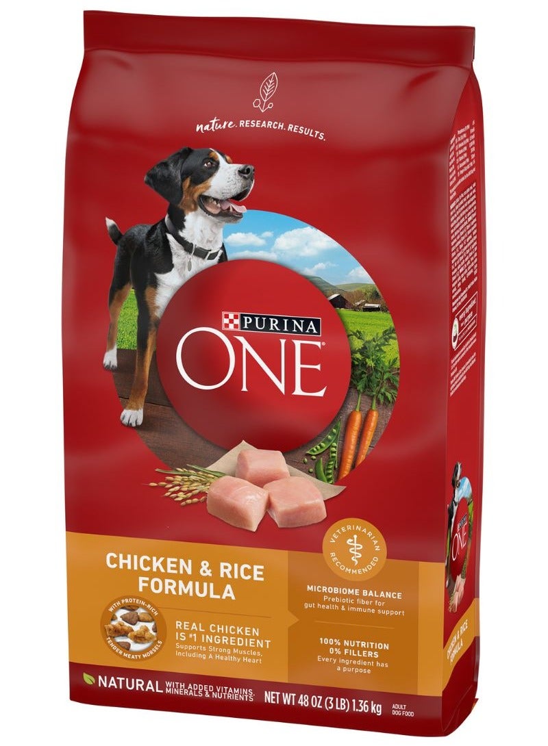 Purina ONE Chicken & Rice Formula Dry Dog Food 1.36kg - Image 3
