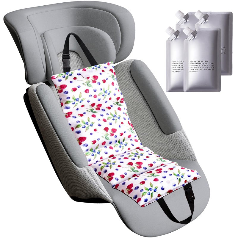 NCVI Car Seat Cooling Pad, Baby Stroller Cooling Pad - Insulated Cushion with Ice Pack for Heat, Multifunctional Cooler for Kids, Adults and Pets, Comfortable & Durable Summer Seat Liner Cooling Cover - Image 1
