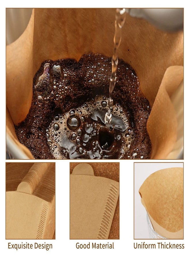 BOARDFEB Coffee Filters #2, 240 Count Coffee Filters Natural Unbleached Disposable Coffee Filters 2 Filter Cone Paper for Coffee Makers - Image 3