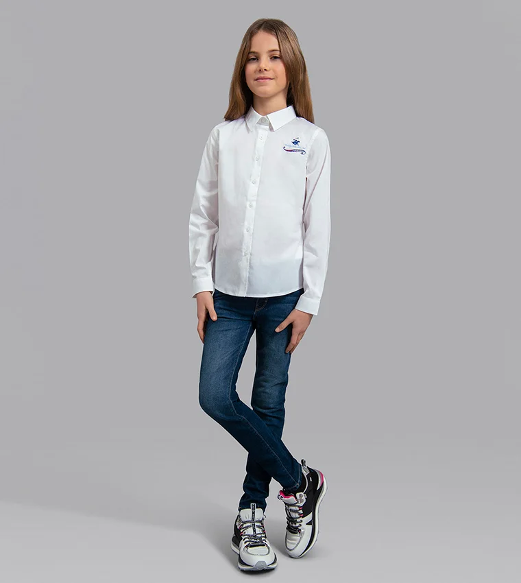 بيفرلي هيلز بولو كلوب قميص مطبوع بقصة عادية