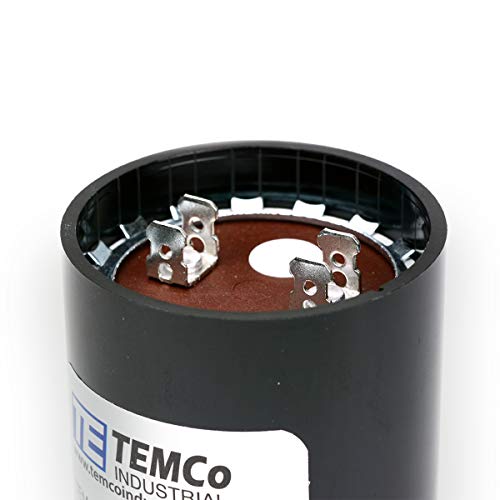 TEMCo Industrial TEMCo 216-259 uF MFD CD60 Start Capacitor 220-250V AC Round | 50/60 Hz Motor Start Capacitor for HVAC, Compressor, Pump - Image 3