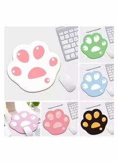 KASTWAVE Cat Paw Pattern Mouse Pad, Cat Mouse Pad,  Cartoon Mouse Pad (1pc, Pink-White Paw, 28 * 25mm)  - Image 3