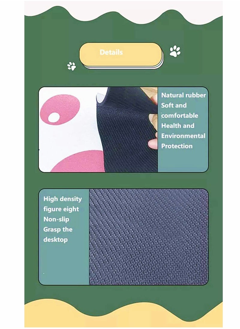 KASTWAVE - Cat Paw Pattern Mouse Pad, Cat Mouse Pad,  Cartoon Mouse Pad (1pc, Pink-White Paw, 28 * 25mm) - Image 1