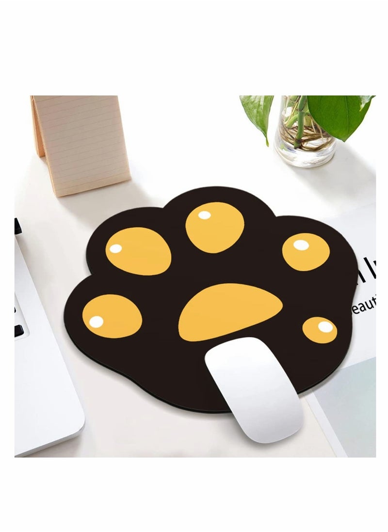 KASTWAVE - Cat Paw Pattern Mouse Pad, Cat Mouse Pad,  Cartoon Mouse Pad (1pc, Pink-White Paw, 28 * 25mm) - Image 1
