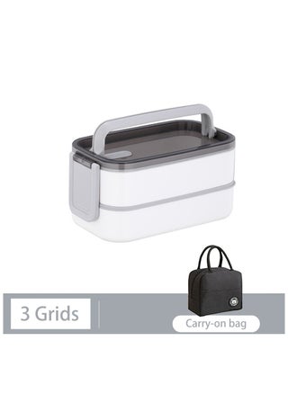 2- Layer Leakproof Bento Box, Microwave Oven Heating, Heat Preservation Lunch Box, Food Picks for Lunch Box Containers for Adults Student, 20 x 12 x 10.5cm(White) - pzsku/ZF1829422BF39E728DE9DZ/45/_/1727493982/859e3f05-f4c0-4d13-ac8c-b527f4b83a99