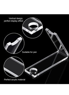 Y&D 2 PCS Acrylic Pen Holder, Pencil Display Fountain Pen, Ballpoint Rack, Desk Wand Makeup Brush Paintbrush Drying Suitable for Office School  - Image 3