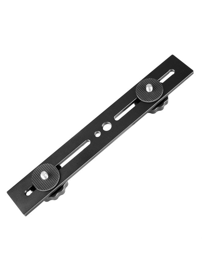 Neewer 8"/20.3cm Dual Camera Mount Tripod Bracket for 3D Stereo Stereoscopic Photography - Image 1