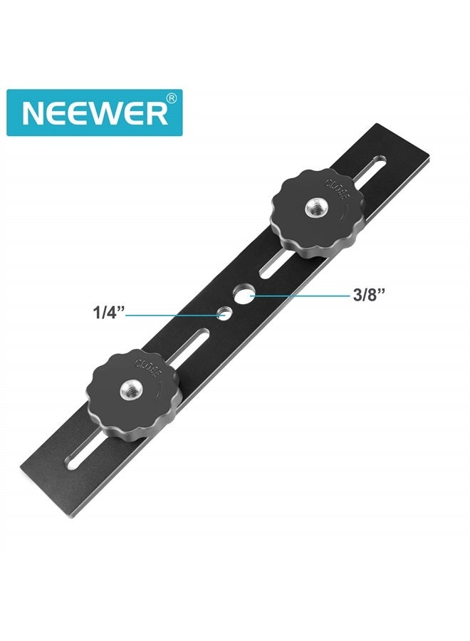 Neewer 8"/20.3cm Dual Camera Mount Tripod Bracket for 3D Stereo Stereoscopic Photography - Image 2