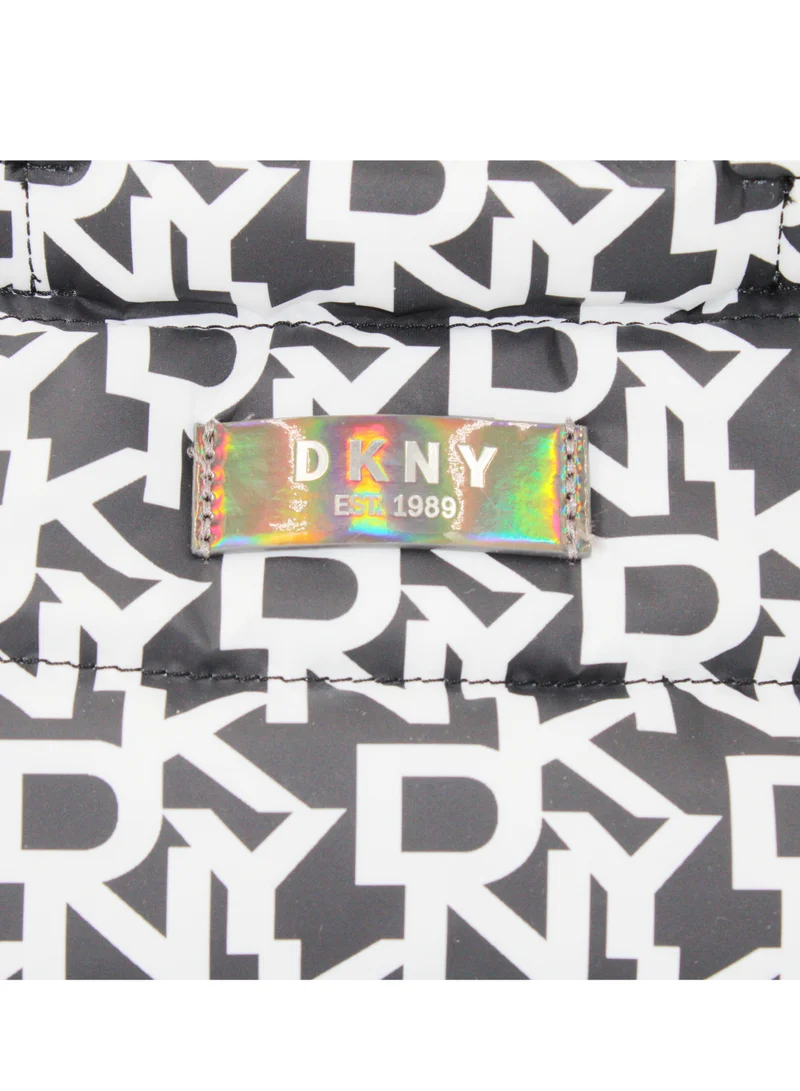 DKNY DKNY Signature Puffer Mini Tote Cosmetic Bag, Travel Make up Bag Small, Small Lightweight Cosmetic Bag Storage Bag, Small Makeup Bag, Travel Toiletry Bag