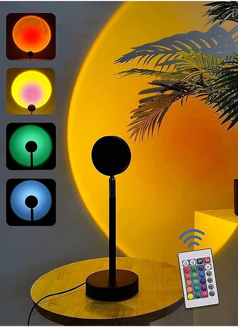 Sunset Projection Lamp Sun With Remote Control Multicolour
