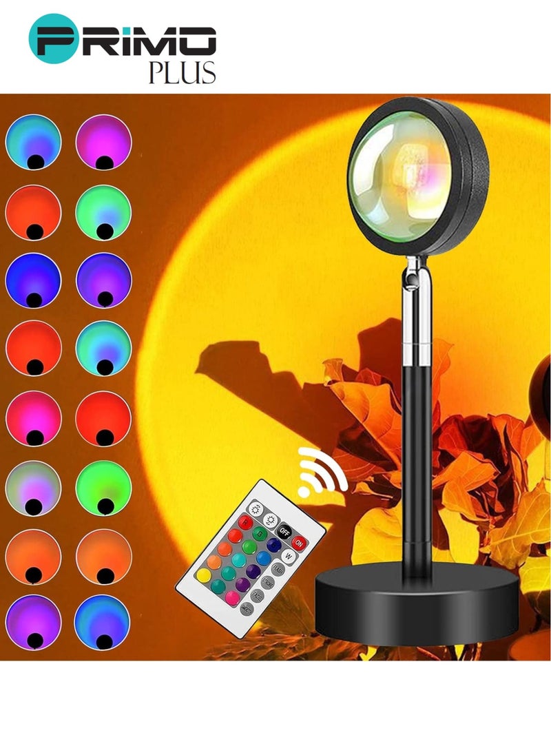 Sunset Projection Lamp Sun With Remote Control Multicolour