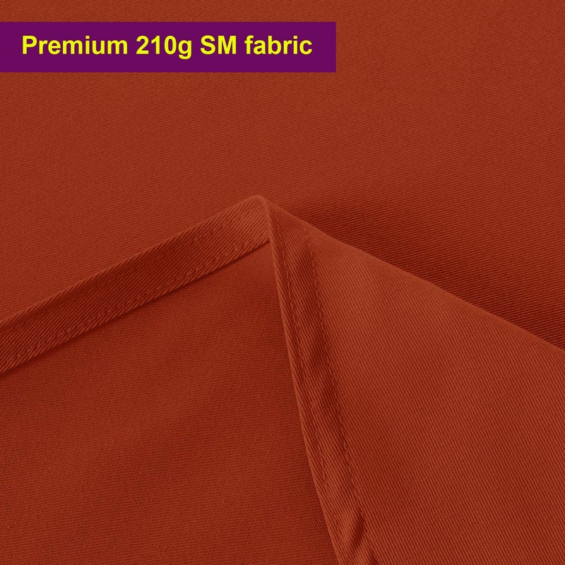 Obstal Obstal Rust Rectangle Table Cloth - Heavy Duty Water Resistance Polyester Tablecloth  Decorative Fabric Table Cover for Outdoor and Indoor Use  52x70 Inch  - Image 3