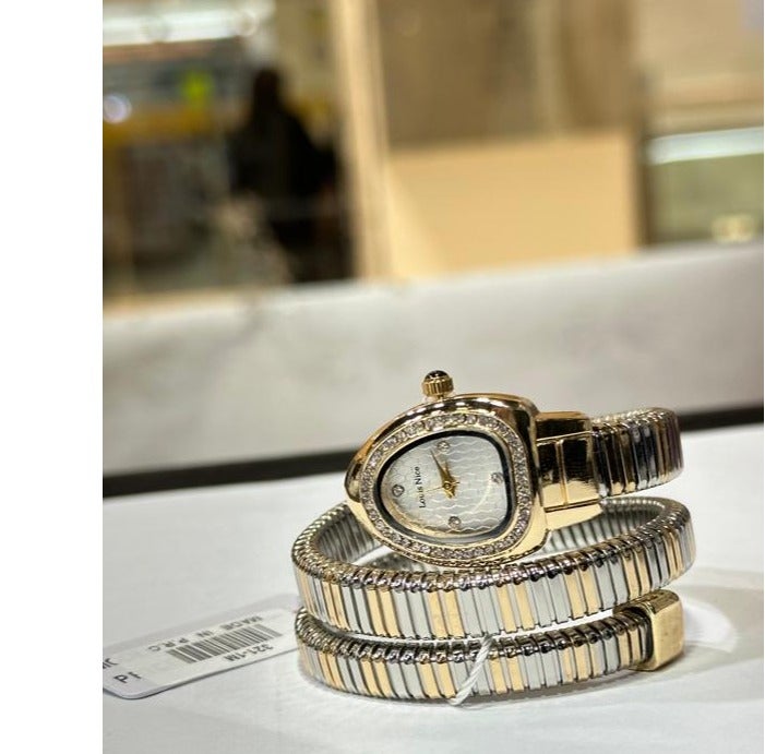 Classic snake-shaped watch for women